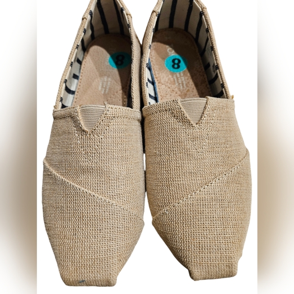Toms Shoes - Toms Alpargata Natural  Heritage Canvas Shoe
